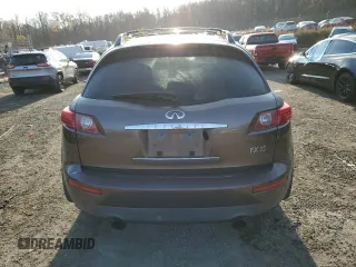 2003 Infiniti FX Options with VIN JNRAS08W63X208760, listed as a Copart auction lot 80618814 with Not Provided miles and Salvage Title. Bid and sale history available at DreamBid. Image 6.