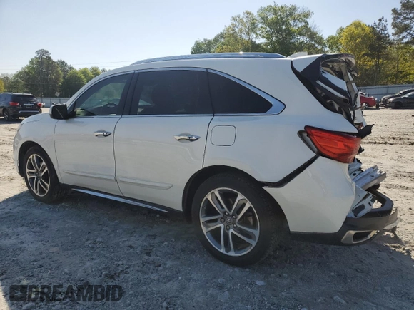 2017 Acura MDX Advance z VIN 5FRYD4H88HB010473, wystawiony jako Copart lot #52225265 z przebiegiem 80 307 mil mil oraz Szkoda całkowita • Salvage title. Historia ofert i sprzedaży dostępna na DreamBid. Obrazek 2.