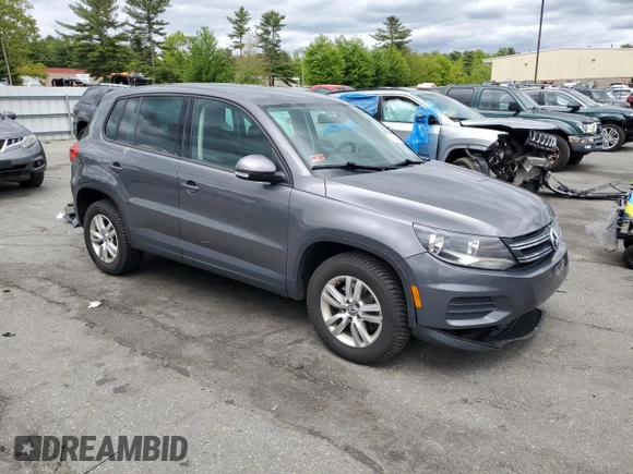 2012 Volkswagen Tiguan LE with VIN WVGAV7AXXCW005049, listed as a Copart auction lot 57818925 with 137,850 mi miles and Salvage title. Bid and sale history available at DreamBid. Image 4.