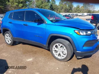 2024 Jeep Compass Sport с VIN 3C4NJDAN7RT139515, выставлен на аукционе IAAI как лот 40888483 с пробегом 7 253 миль миль и . История ставок и продаж доступна на DreamBid. Изображение 1.