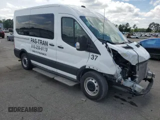 2022 Ford Transit Passenger XL z VIN 1FDZK1C85NKA69802, wystawiony jako Copart lot #56595895 z przebiegiem 67 239 mil mil oraz Szkoda całkowita • Salvage title. Historia ofert i sprzedaży dostępna na DreamBid. Obrazek 4.
