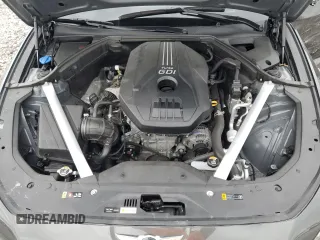 2023 Genesis G70 2.0T with VIN KMTG34TA7PU124188, listed as a Copart auction lot 48004345 with 30,599 mi miles and Salvage Title. Bid and sale history available at carsss.com. Image 12.