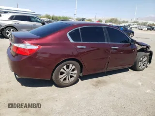 2014 Honda Accord LX with VIN 1HGCR2F38EA202796, listed as a Copart auction lot 66989954 with 91,024 mi miles and Salvage Title. Bid and sale history available at carsss.com. Image 3.