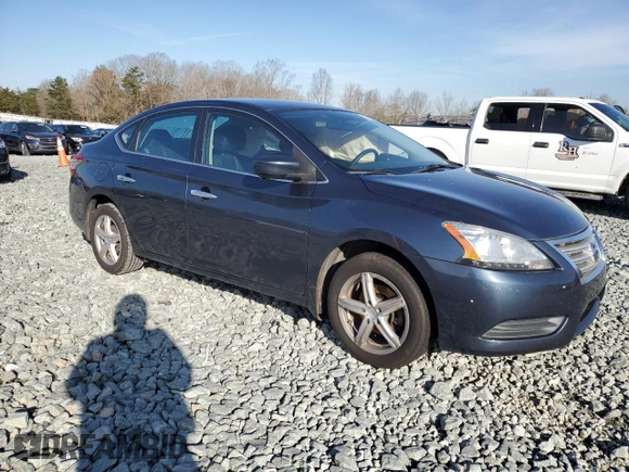 2014 Nissan Sentra S with VIN 3N1AB7AP2EL682217, listed as a Copart auction lot 49797155 with 145,269 mi miles and Salvage Title. Bid and sale history available at DreamBid. Image 4.