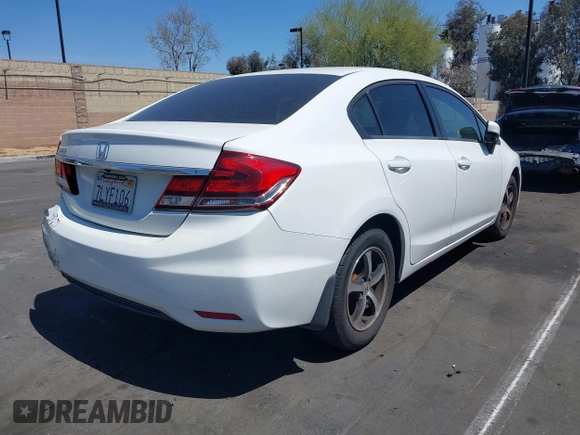 2015 Honda Civic Sedan SE with VIN 19XFB2F70FE258068, listed as a IAAI auction lot 41976430 with 129,246 mi miles. Bid and sale history available at carsss.com. Image 4.