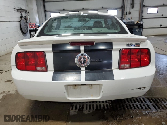 2007 Ford Mustang Deluxe with VIN 1ZVHT80NX75328511, listed as a Copart auction lot 59463055 with Not provided miles and Salvage title. Bid and sale history available at DreamBid. Image 6.