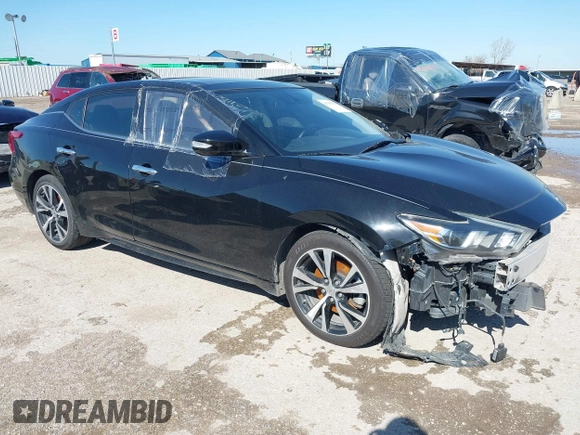 2018 Nissan Maxima SV with VIN 1N4AA6AP3JC387178, listed as a IAAI auction lot 41753170 with 112,538 mi miles and . Bid and sale history available at carsss.com. Image 1.