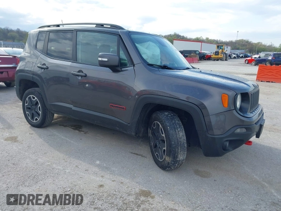 2017 Jeep Renegade Deserthawk with VIN ZACCJBCB2HPF51653, listed as a IAAI auction lot 41994419 with 115,444 mi miles and . Bid and sale history available at DreamBid. Image 1.