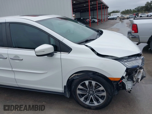 2022 Honda Odyssey EX-L with VIN 5FNRL6H79NB052769, listed as a IAAI auction lot 41568225 with 78,360 mi miles and . Bid and sale history available at DreamBid. Image 19.