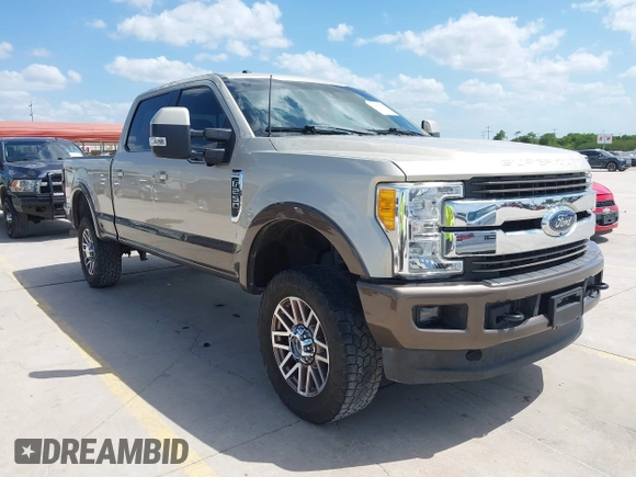 2017 Ford F-250 Lariat with VIN 1FT7W2B60HED84497, listed as a IAAI auction lot 42412777 with 98,934 mi miles and . Bid and sale history available at DreamBid. Image 1.