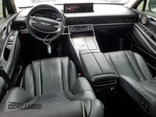 2021 Genesis GV80 z VIN KMUHB4SB6MU061433, wystawiony jako Copart lot #54241015 z przebiegiem 32 133 mil mil oraz Szkoda całkowita • Salvage title. Historia ofert i sprzedaży dostępna na DreamBid. Obrazek 8.