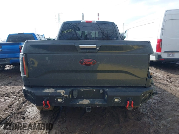 2017 Ford F-150 XL with VIN 1FTFW1EG6HKE03209, listed as a IAAI auction lot 41672184 with 116,078 mi miles. Bid and sale history available at carsss.com. Image 16.