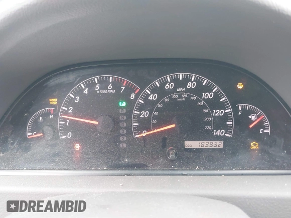 2005 Toyota Camry LE with VIN 4T1BF30K55U108104, listed as a IAAI auction lot 41689101 with 183,932 mi miles and . Bid and sale history available at DreamBid. Image 7.
