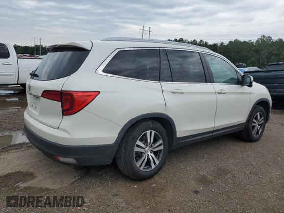2018 Honda Pilot EX-L with VIN 5FNYF5H52JB023815, listed as a Copart auction lot 57692995 with 65,065 mi miles and Salvage title. Bid and sale history available at DreamBid. Image 3.