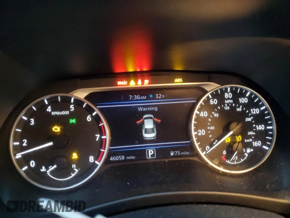 2021 Nissan Sentra SV with VIN 3N1AB8CV1MY220475, listed as a Copart auction lot 43000895 with 46,058 mi miles and Salvage Title. Bid and sale history available at DreamBid. Image 9.