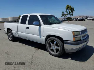 2005 Chevrolet Silverado 1500 Work Truck with VIN 1GCEC19X25Z301634, listed as a Copart auction lot 57970605 with 173,372 mi miles and Salvage title. Bid and sale history available at DreamBid. Image 4.