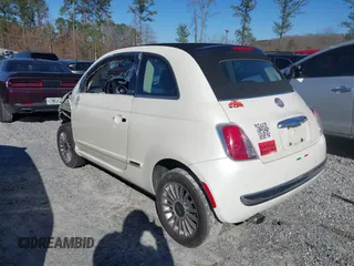 2012 FIAT 500 Gucci with VIN 3C3CFFER7CT119178, listed as a IAAI auction lot 41592427 with 63,836 mi miles. Bid and sale history available at carsss.com. Image 3.