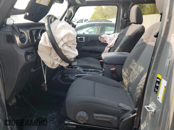 2020 Jeep Wrangler Unlimited Sahara with VIN 1C4HJXEM2LW337002, listed as a Copart auction lot 71056504 with 0 mi miles and Salvage Title. Bid and sale history available at carsss.com. Image 7.