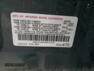2003 Mitsubishi Outlander LS with VIN JA4LZ31GX3U071472, listed as a Copart auction lot 79776583 with 124,690 mi miles and Clean Title. Bid and sale history available at carsss.com. Image 13.
