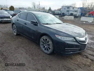 2016 Acura TLX V6 with VIN 19UUB2F3XGA012896, listed as a IAAI auction lot 41636371 with 62,967 mi miles. Bid and sale history available at carsss.com. Image 1.