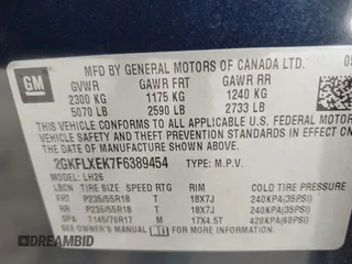 2015 GMC Terrain SLT with VIN 2GKFLXEK7F6389454, listed as a IAAI auction lot 42592643 with 104,660 mi miles and . Bid and sale history available at DreamBid. Image 9.