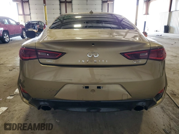 2019 Infiniti Q60 Luxe with VIN JN1EV7EL7KM290898, listed as a Copart auction lot 67174033 with 34,901 mi miles and Salvage Title. Bid and sale history available at DreamBid. Image 6.