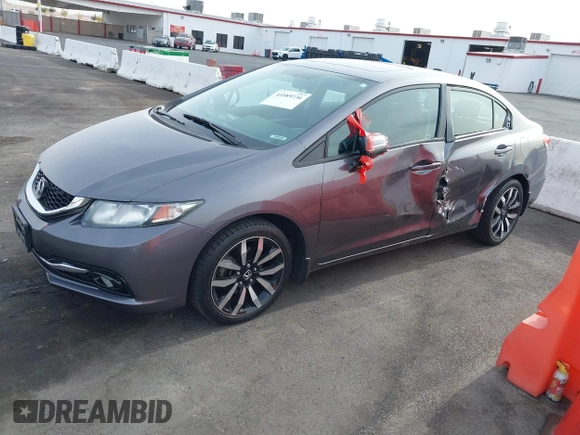 2015 Honda Civic Sedan EX-L with VIN 2HGFB2F97FH532485, listed as a IAAI auction lot 41089736 with 73,706 mi miles. Bid and sale history available at carsss.com. Image 17.