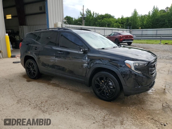 2020 GMC Terrain SLE with VIN 3GKALMEV7LL138282, listed as a Copart auction lot 58064355 with 109,318 mi miles and Salvage title. Bid and sale history available at DreamBid. Image 4.