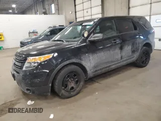 2014 Ford Utility Police Interceptor with VIN 1FM5K8AR2EGA23432, listed as a Copart auction lot 84722354 with 0 mi miles and Salvage Title. Bid and sale history available at carsss.com. Image 1.