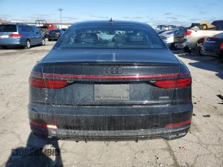 2021 Audi A8 with VIN WAU8EAF83MN020949, listed as a Copart auction lot 77005314 with 13,285 mi miles and Salvage Title. Bid and sale history available at carsss.com. Image 6.