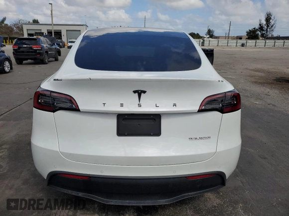 2022 Tesla Model Y Performance with VIN 7SAYGDEFXNF510418, listed as a Copart auction lot 51131465 with 16,263 mi miles and Salvage Title. Bid and sale history available at DreamBid. Image 6.