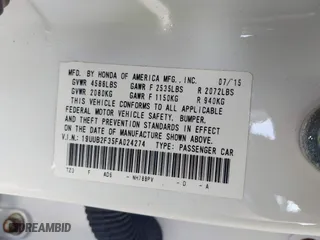 2015 Acura TLX V6 with VIN 19UUB2F35FA024274, listed as a IAAI auction lot 42029244 with 96,126 mi miles. Bid and sale history available at carsss.com. Image 9.