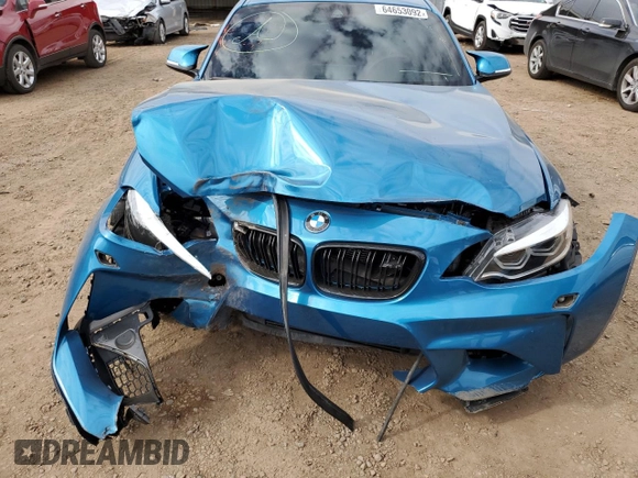 2018 BMW M2 z VIN WBS1J5C57JVD36167, wystawiony jako Copart lot #64653092 z przebiegiem 44 038 mil mil oraz . Historia ofert i sprzedaży dostępna na DreamBid. Obrazek 9.