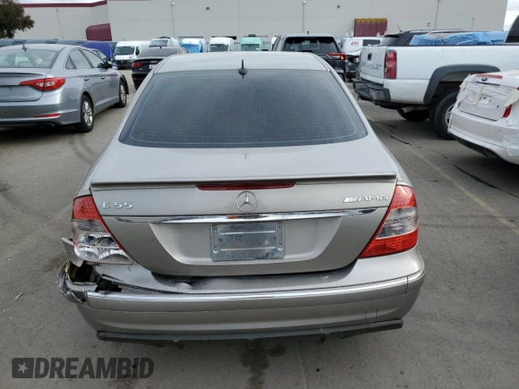 2005 Mercedes-Benz E-Class 5.5L AMG with VIN WDBUF76J15A768563, listed as a Copart auction lot 46345505 with 108,947 mi miles and Salvage Title. Bid and sale history available at carsss.com. Image 7.