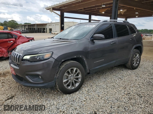 2019 Jeep Cherokee Latitude Plus with VIN 1C4PJMLN8KD123969, listed as a Copart auction lot 54784235 with 119,468 mi miles and Salvage title. Bid and sale history available at DreamBid. Image 1.