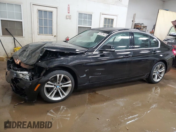2017 BMW 3 Series 330i with VIN WBA8B9C34HK886215, listed as a Copart auction lot 87579475 with 117,658 mi miles and Clean Title. Bid and sale history available at carsss.com. Image 1.