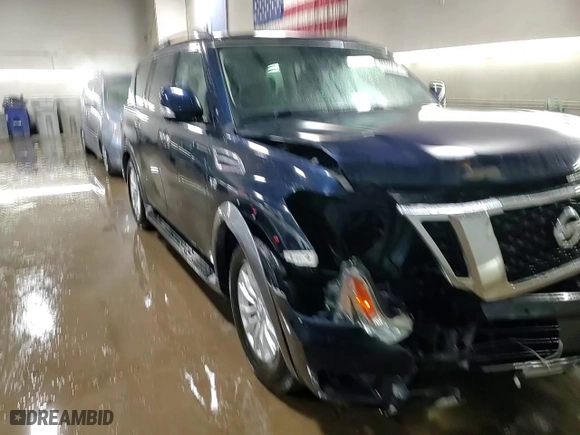 2018 Nissan Armada SL with VIN JN8AY2ND1J9053053, listed as a Copart auction lot 45552345 with 115,897 mi miles and Salvage Title. Bid and sale history available at carsss.com. Image 14.