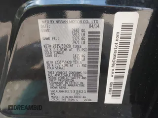 2014 Infiniti QX60 with VIN 5N1AL0MN3EC533821, listed as a IAAI auction lot 42175446 with 161,369 mi miles and . Bid and sale history available at DreamBid. Image 9.