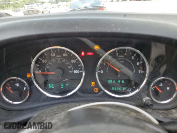 2017 Jeep Wrangler Unlimited Sport with VIN 1C4BJWDG3HL570469, listed as a Copart auction lot 60598025 with 83,261 mi miles and Salvage title. Bid and sale history available at DreamBid. Image 9.