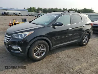 2018 Hyundai Santa Fe 2.4L with VIN 5NMZUDLB6JH099571, listed as a Copart auction lot 60960385 with 147,004 mi miles and Salvage title. Bid and sale history available at DreamBid. Image 1.