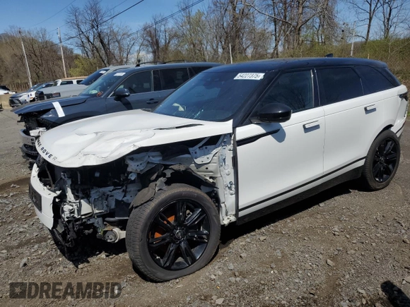 2021 Land Rover Range Rover Velar R-Dynamic S z VIN SALYT2EX9MA305713, wystawiony jako Copart lot #54227375 z przebiegiem 40 573 mil mil oraz Szkoda całkowita • Salvage title. Historia ofert i sprzedaży dostępna na DreamBid. Obrazek 1.