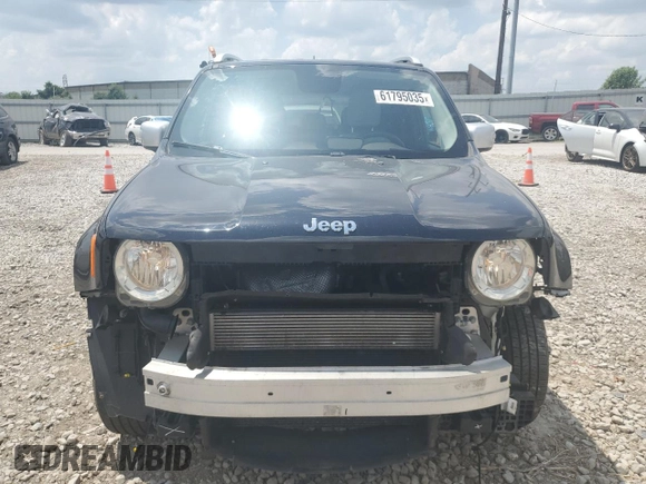 2016 Jeep Renegade Limited with VIN ZACCJBDT5GPC61266, listed as a Copart auction lot 61795035 with 125,784 mi miles and Salvage title. Bid and sale history available at DreamBid. Image 5.