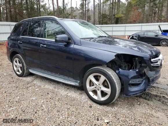 2016 Mercedes-Benz GLE with VIN 4JGDA5HBXGA620453, listed as a Copart auction lot 79261964 with NaN miles and Salvage Title. Bid and sale history available at carsss.com. Image 4.