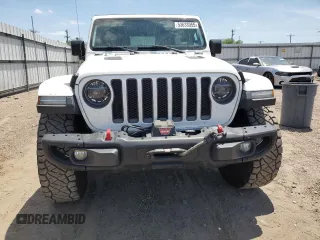 2018 Jeep Wrangler Unlimited Rubicon with VIN 1C4HJXFG9JW308991, listed as a Copart auction lot 53638955 with 95,508 mi miles and Salvage title. Bid and sale history available at DreamBid. Image 5.
