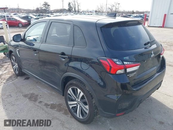 2022 Mitsubishi Outlander Sport ES with VIN JA4ARUAU0NU008029, listed as a IAAI auction lot 41857295 with 50,075 mi miles. Bid and sale history available at carsss.com. Image 3.