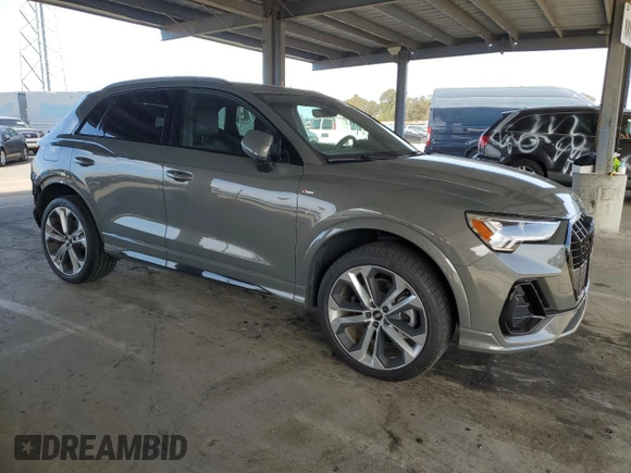 2022 Audi Q3 S line Premium Plus with VIN WA1EECF32N1007232, listed as a Copart auction lot 48738675 with 13,236 mi miles and Salvage Title. Bid and sale history available at carsss.com. Image 4.