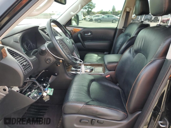 2019 Nissan Armada SL with VIN JN8AY2ND6K9092402, listed as a Copart auction lot 50261495 with 0 mi miles and Salvage Title. Bid and sale history available at carsss.com. Image 7.