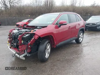 2021 Toyota RAV4 Hybrid LE with VIN 4T3B6RFV6MU043418, listed as a IAAI auction lot 41864627 with 60,340 mi miles. Bid and sale history available at carsss.com. Image 2.