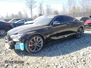 2022 Infiniti Q60 Red Sport 400 with VIN JN1FV7LL3NM680313, listed as a Copart auction lot 40974084 with 17,527 mi miles and . Bid and sale history available at DreamBid. Image 1.