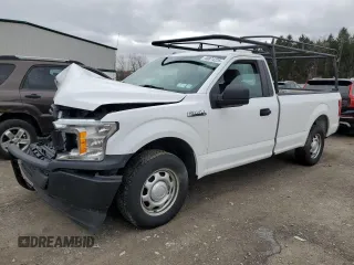 2018 Ford F-150 XL with VIN 1FTMF1CBXJKF88322, listed as a Copart auction lot 48874225 with 133,397 mi miles and Salvage Title. Bid and sale history available at carsss.com. Image 1.
